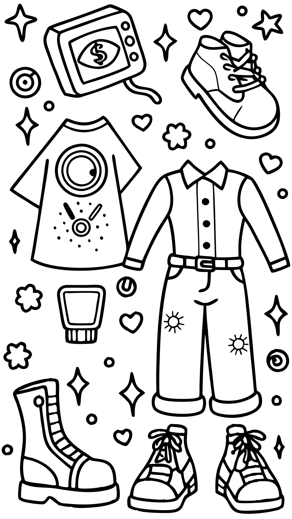 coloring pages y2k